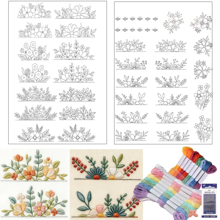 Water%20Soluble%20Stabilizer%20Embroidery%20Patterns%20Stick%20Stitch%20Embroidery%20Flower%20Pre-Printed%20Water%20Soluble%20Crafts%20Paper%20for%20Embroider%20-%20Image%207