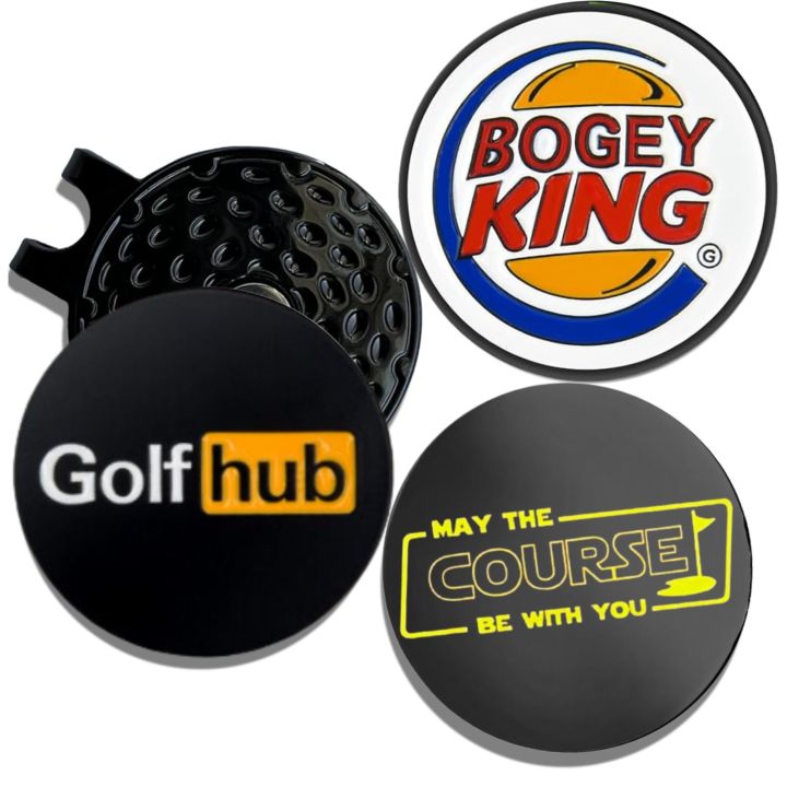 3 Pcs Funny Golf Ball Markers with a Standard Magnetic Hat Clip Funny Golf Ball Marker HatClip for Men Women Premium Golf