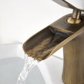 Basin Faucets Waterfall Bathroom Faucet Single handle Basin Mixer Tap Bath Antique Brass Faucet Sink Water Crane Silver Taps. 