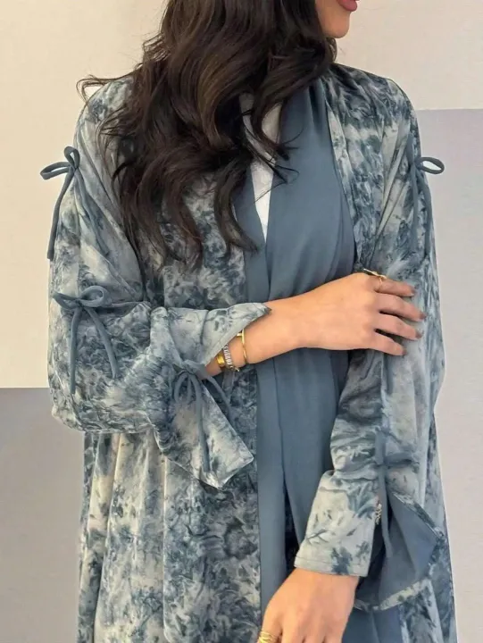Middle%20Eastern%20Women%20cardigan%20Loose%20Tie%20Dye%20Abayas%20Casual%20Kaftan%20Arabian%20Maxi%20Dress%20Full%20Sleeve%20Open%20Front%20Jilbabs%20Without%20Hajib%20-%20Image%203