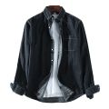 3 Colors Classic New Men's Casual Denim Shirt Fashion Casual Cotton Slim Fit Cowboy Long Sleeve Shirt Male Brand Clothes. 