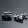 Trendy hourglass cufflinks for mens shirt cuff links jewelry Simple lawyer twins cufflinks buttons gift.