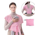 Adjustable Baby Carrier with Breathable Cotton And Mesh Fabric for Both Mother And Baby Comfortable Soft Babywearing Wrap. 