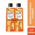 Lux Body Wash Orange Blossom & Vitamin C 245ml (Bundle of 2). 