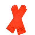Girls Princess Accessories Kids Satin Bow Elsa Cinderella Gloves for Costume Children Birthday Halloween Party Cosplay . 