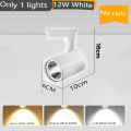 110v 220v Set Track Light 10W/20W Led Track Lamp Foldable Track Spotlight Lighting Fixture for Home Room Clothing Store Deco‌. 