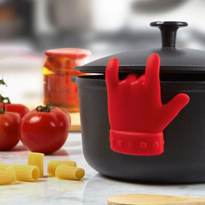 Creative Hand Shape Spoon Lid Pot Holder