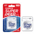 Super Deer Flat Dental Floss Mint PTFE Floss Gentle on Gums Expands & Stretches Plaque Remover for Teeth 55 yd. 