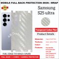 SAMSUNG S25 ULTRA full Back 360 Protection skin wrap with sides and camera protection premium quality skin wrap for Samsung S25 Ultra full cover wrap sheet for samsung s25 ultra. 