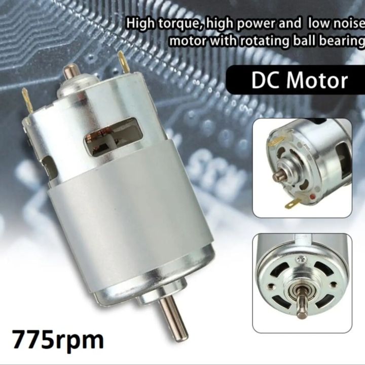 775 DC Motor 12V - 24V 3500 - 7000 RPM large Torque High Quality Product Use for Agriculture Spray Machine and Different Electronics Product