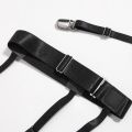 2pcs Men Shirt Stays Belt With Locking Clamps Adjustable Elastic Shirt Tuckers Garters Shirt Holders Leg Thigh Suspender Strap. 