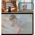 Tall Pet Dog Gate Retractable Safety Guard Retractable Toddler Stair Gate Isolation Ingenious Mesh Dog Fence Indoor Outdoor. 