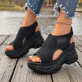 Summer Elegant and  Wedge Thick Soled Sandals Fashionable Best Selling New Comfortable Plus Size Beach Women's Shoes. 