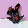 Cute Bowknot Rabbit Plush Doll Key Chain Backpack Pendant Couple Keyrings Game Needy Girl Overdose KAngel Cosplay Accessories. 