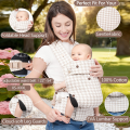 Baby Carrier Newborn to Toddler, Ergonomic, Cozy and Lightweight Baby Toddler Carrier, Premium Soft Cotton Breathable Infant Car.