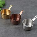 Food Grade 304 stainless steel steak sauce measuring cup with elegant design. 