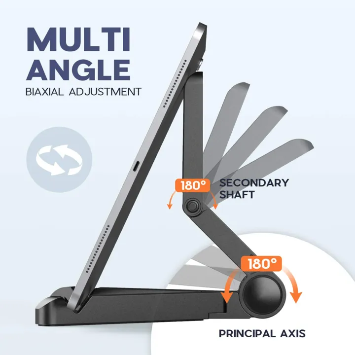 Portable%20Foldable%20iPad%20Stand%20Compatible%204"-11"Tablet%20Phone%20Desktop%20Plastic%20Holder%20For%20%20%20%20Phone%20Tablet%20Stand%20-%20Image%203