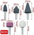 Grinding Stone 6mm,(10Pc/Set) For Grinding/Finishing For Metal.Brass Etc. 