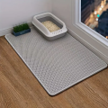 Double Layer Honeycomb Design Cat Litter Trapping Mat, Non-slip Washable Cat Cleaning Mat For Pet Toilet Kennel Litter Box. 