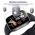 9D Curved TPU Hydrogel Film For Redmi Watch 4 HD Clear Soft Screen Protector For Redmi Watch 4 SmartWatch Not Glass. 