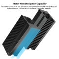 JEYI Cooling Warship Dust-proof Heatsink Gold Bar NVME NGFF M.2 2280 Aluminum Sheet Thermal Conductivity Silicon Wafer Cooler. 