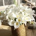20pcs Vibrant Artificial Calla Lily 34cm PU Fake Flower Artificial Calla Lily Wedding Bridal Bouquet Birthday Party Home Decor. 