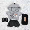[No Doll] Doll Clothes Fashion Hoodie Pants Set for Labubu V1 V2 V3 Idol Dolls Trendy DIY Doll Clothing Accessories . 