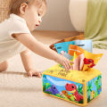 Baby Draw Paper Towel Tearing Tissue Box Baby Puzzle Early Education Montessori Children Cloth Toys 3+10. 