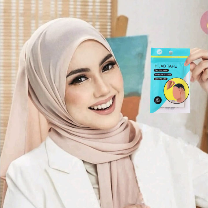 36pcs/set%20Hijab%20Tape%20Muslim%20Women%20Hijab%20Accessory%20Non-slip%20Undercap%20Scarf%20Double%20Sided%20Invisible%20Adhesive%20Tape%20Easy%20to%20Use%20-%20Image%203