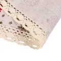 1 PCS Floral Linen Lace Microwave Oven Cover Greaseproof Double Pocket Dust Cover Microwave Oven Cover  Kitchen Accessories. 