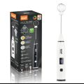 RAF Electric Egg Whisk Rechargeable R.322 Milk Frother Milk Shaker Maker Frother Foamer USB Charging Egg Beater Coffee Beater hand Beater 3-Speed 20 W Adjustable Blender Multi-purpose Digital Display. 