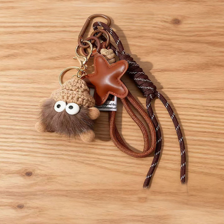 Cute%20Leather%20Keychain%20Cartoon%20Small%20Coal%20Ball%20Key%20Chain%20Creative%20Plush%20Bag%20Pendant%20Car%20Metal%20Keyring%20Gift%20-%20Image%203