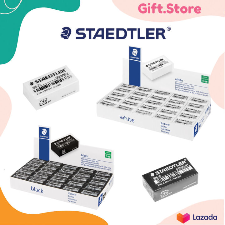 Staedtler Pencil eraser, black and white eraser, price per box 50 PCs