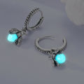 Woman Earring 925 Silver Original Eardrop Hoop Earring Sunflower Bee Bow Fashion Jewelry.