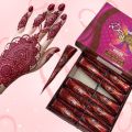 Maroon Henna Cones for Hair Dyeing 100% Natural Plant-Based Hair Coloring Beauty Care. 
