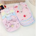 Baby Bibs Saliva Towel High Quality Double Layers Waterproof Learn to Eat 1 Pc.