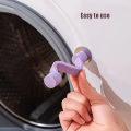 1 Piece of Front-Mounted Washing Machine Ventilated and Mildew-Proof Door Lock, Deodorant, Metal Veneer with Magnetic to Ensure the Lock under the Ventilation and Safe, with Air Circulation, and the Washing Machine Door Stop Bracket. 