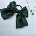 Silk Bow Hair Ponytail for Women & Girls, Lightweight, Washable, Casual Daily Use. 