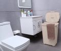 Plastic Square Shape Laundry Basket Organizer With Lid. 