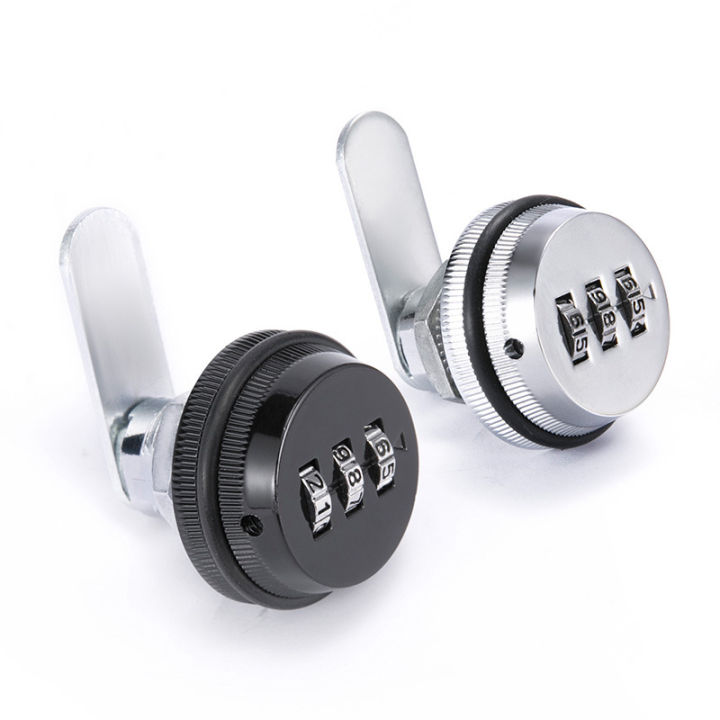 Combination Lock Black/Silver Zinc Alloy Password Locks