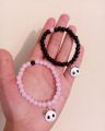 Panda charm braclet couple braclet long distance braclet best friend braclet. 