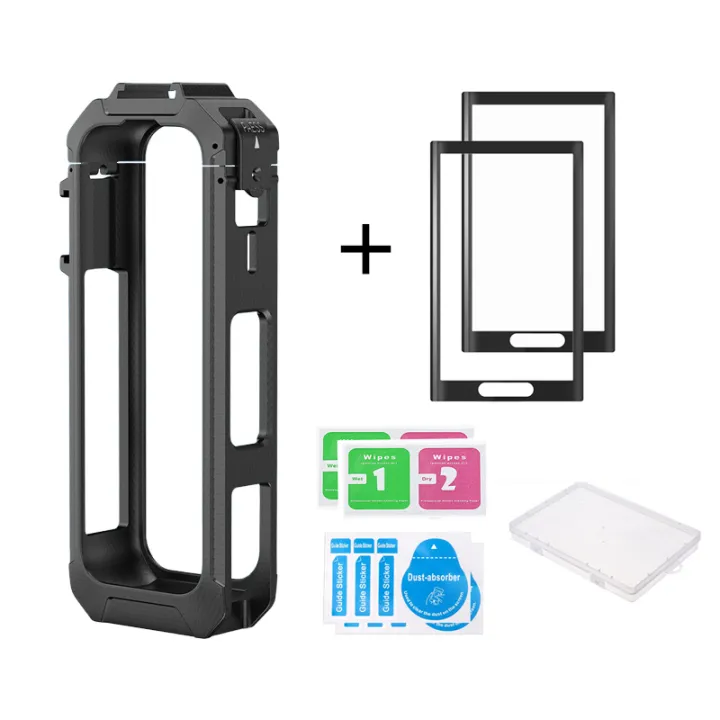 1/2Pcs%20Curved%20Glass%20Screen%20Protector%20for%20Insta360%20X5%20+%20Magnetic%20Frame%20Cage%20With%20Cold%20Shoe%20Mount%20for%20Insta%20360%20X5%20Accessories%20-%20Image%207