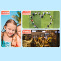Compact Video Camera 1080P One Click  100 Minutes Battery Life Micro USB Kids Digital Camera Color Screen for Outdoor. 