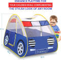 Playhouses Tent for Kids Outdoor and Indoor Pop Up Car Kid Play House Castle Tent Toys with Carrying Case, Best Gift for 1-8 Years Old Kids Children Boy Girls (Blue Police Car Tent). 
