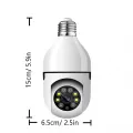 2MP 2.4G E27 Bulb Security Monitor Cam Wireless Automatic Human Tracking Night Vision Full Colour Surveillance Camera. 