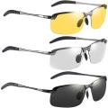 Photochromic Safety Glasses Transition Sunglasses for Men Anti Glare Polarized Driving Goggles UV400 Protection for Men Fishing. 