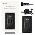 TELESIN 360° Rotate Buckle Double J-Hook Quick Release Backpack Shoulder Strap Mount for GoPro Hero Insta360 DJI OSMO Action.