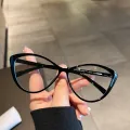 Cat Eye Anti Radiation Glasses For Women/Men Replaceable Lens. 