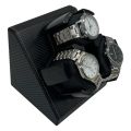 Watch Winder for Automatic Watches Box 3 Watches PU Leather Rotating Storage Display Automatic Winding Universal USB Power 5V1A. 