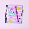 Kids Diary with Butterfly Pen and Lock Set B6-7x5 inch 48 Pages - Girls Planner with Creative Sketching Features. 